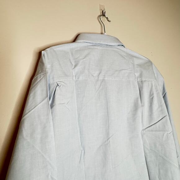 Artefact Slim Fit Button Up Shirt Blue Cotton Stretch Men XXL NWT - Picture 6 of 9